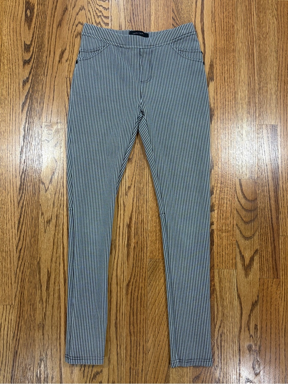Sanctuary B&W Houndstooth Pull-on Skinny Pants (XS)